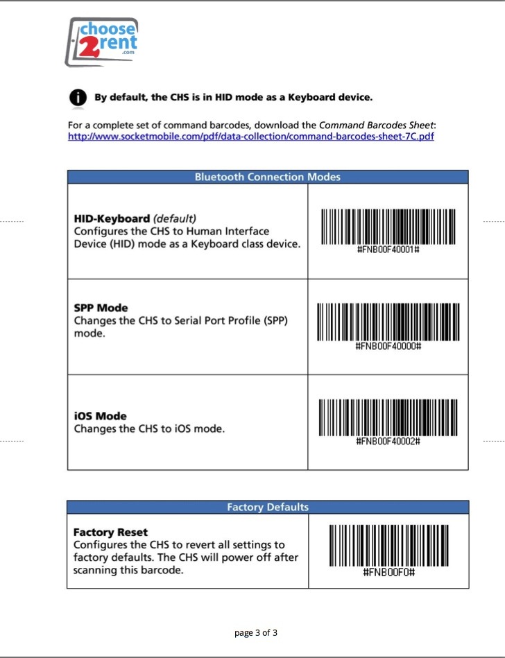 Socket Barcode Scanner 7Ci Setup Boomset